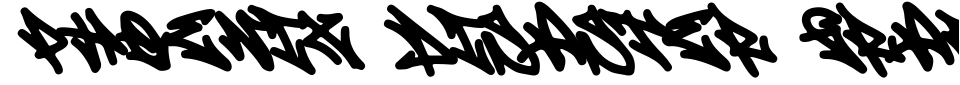 Vorschau der Schriftart - Phoenix Disaster Graffiti