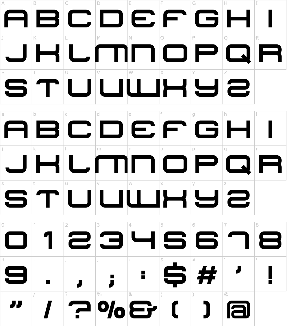 フォントの文字: Kroigs