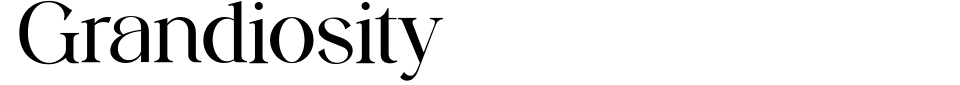 フォントプレビュー:Grandiosity