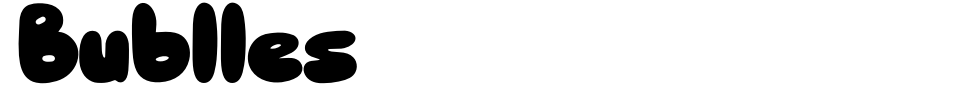 フォントプレビュー:Bublles