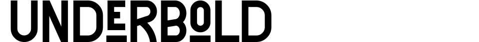 Visualização - Fonte Underbold