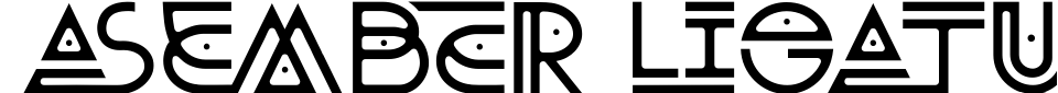 폰트 미리 보기:Asember Ligature