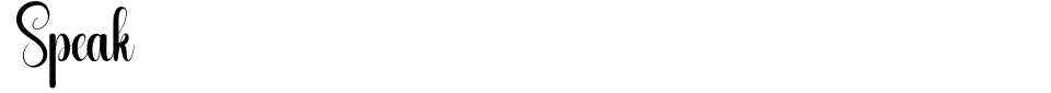 Vorschau der Schriftart - Speak