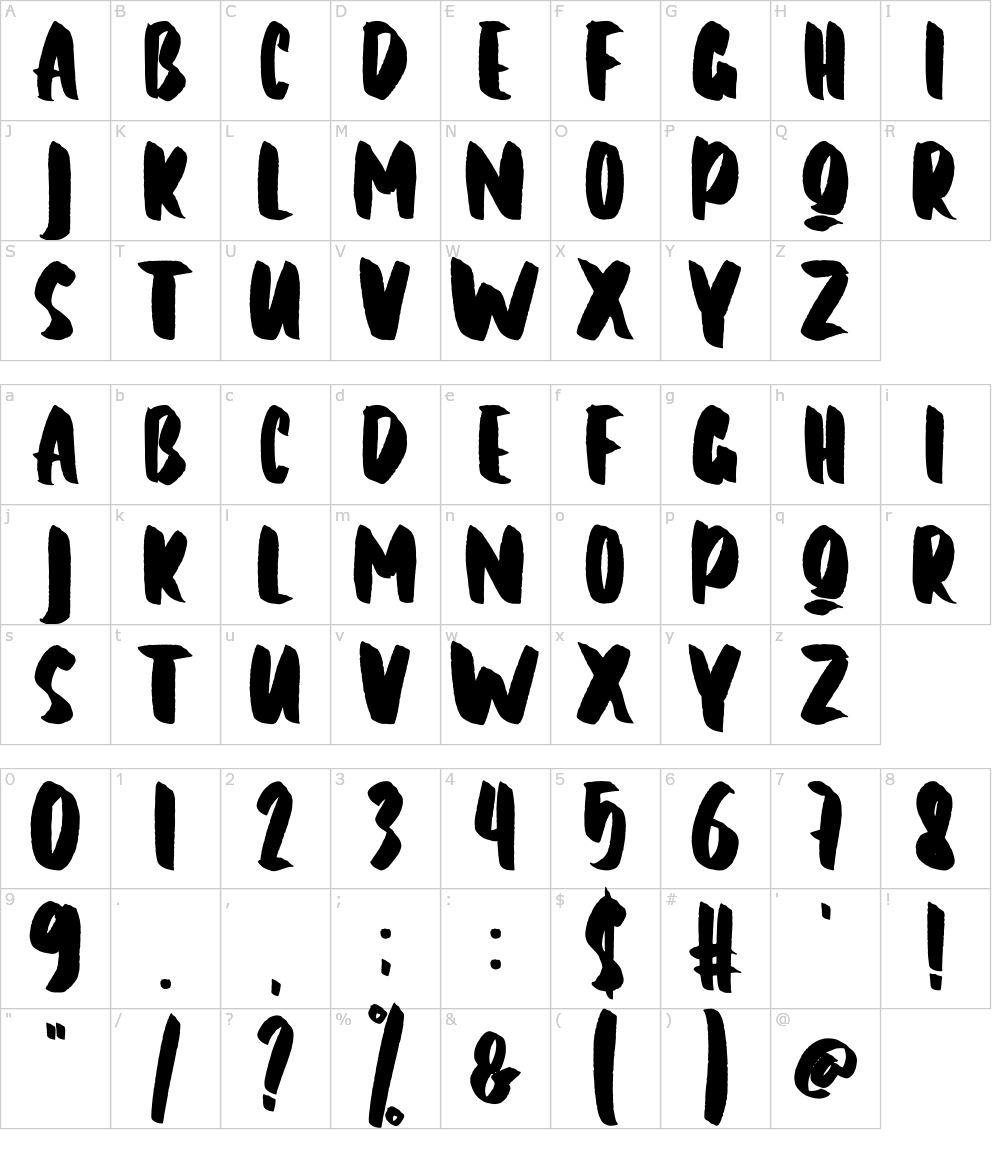 フォントの文字: Balade