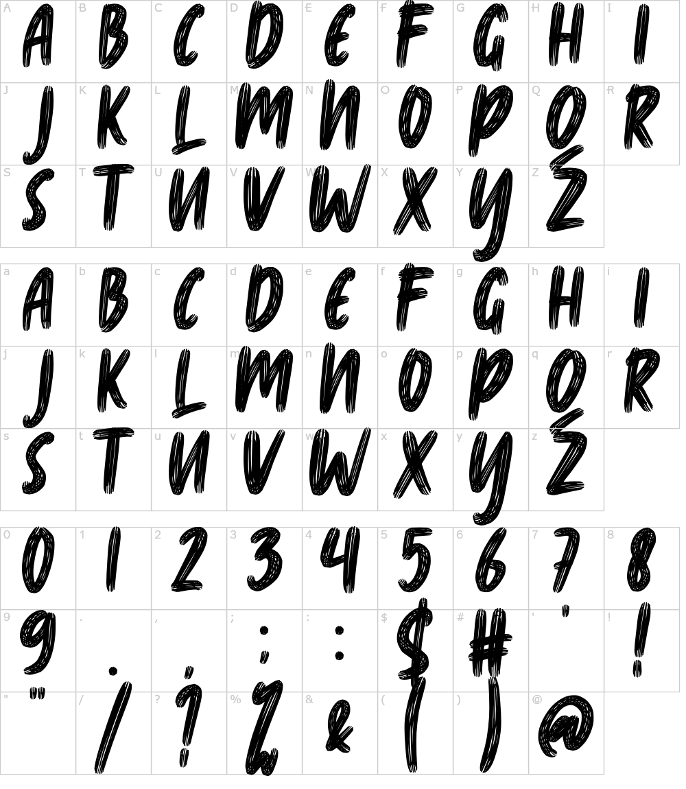 フォントの文字: Braphes