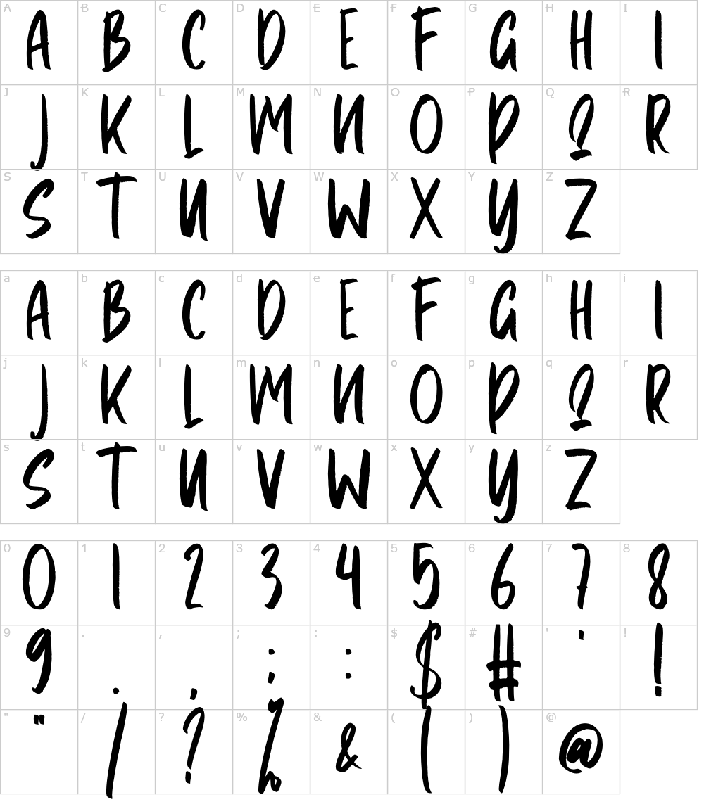 フォントの文字: Cropasy