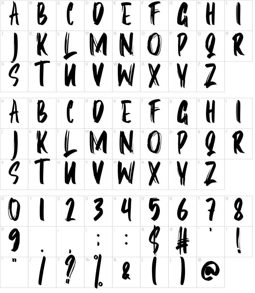 フォントの文字: Erzone