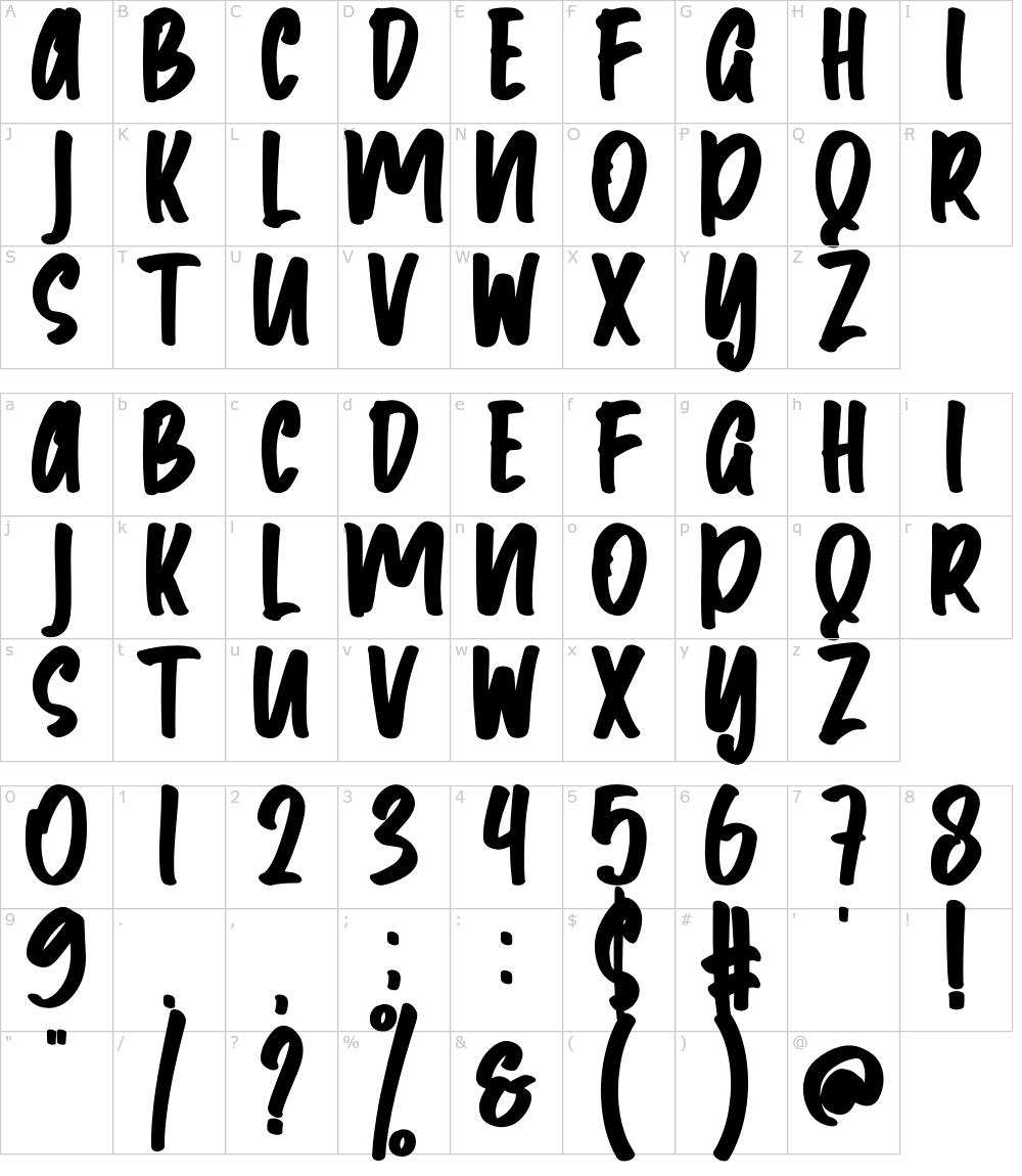 フォントの文字: Gafyune