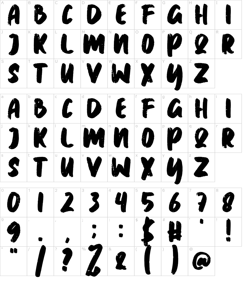 フォントの文字: Maxnos