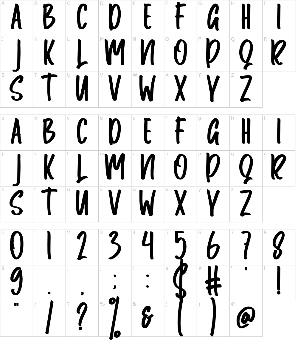 フォントの文字: Ramens