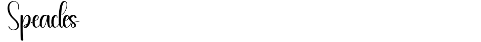 Vorschau der Schriftart - Speacles