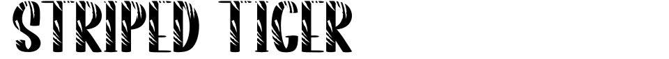 Striped Tiger Font Generator Preview