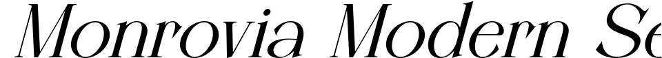 フォントプレビュー:Monrovia Modern Serif