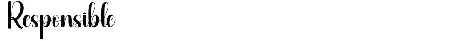 Vorschau der Schriftart - Responsible [Andi Moz]