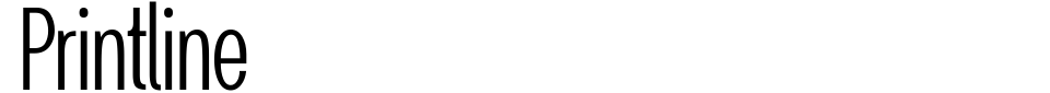Vorschau der Schriftart - Printline