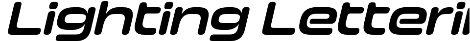 Lighting Lettering Font Preview