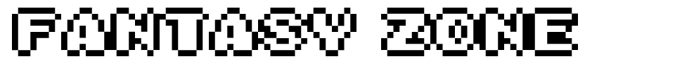 Aperçu de la police d écriture - Fantasy Zone 2 DX