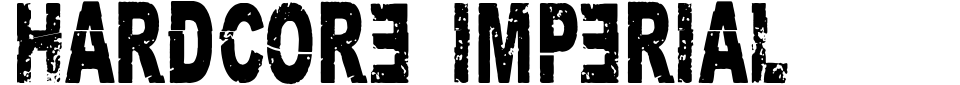 Vorschau der Schriftart - Hardcore Imperial