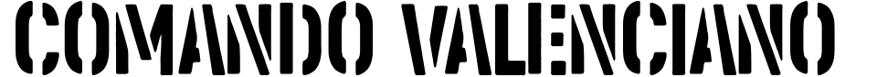 Vorschau der Schriftart - Comando Valenciano