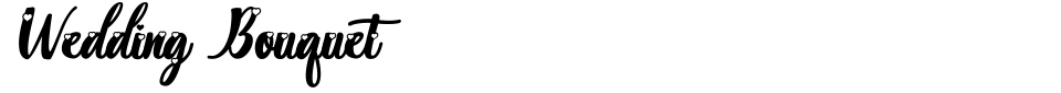 Aperçu de la police d écriture - Wedding Bouquet