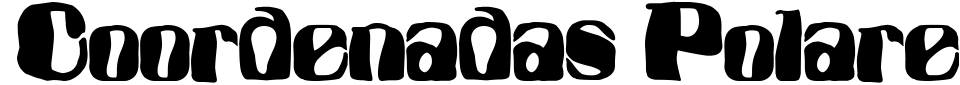 字体预览:Coordenadas Polares