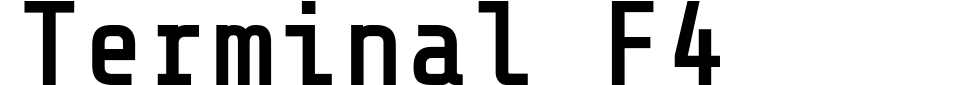 Vorschau der Schriftart - Terminal F4
