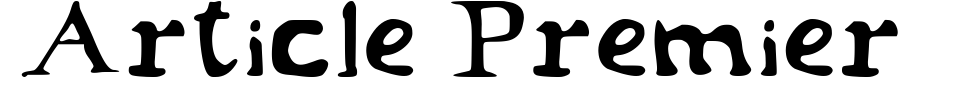 字体预览:Article Premier