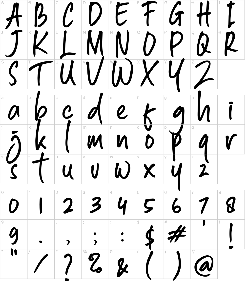 フォントの文字: South East
