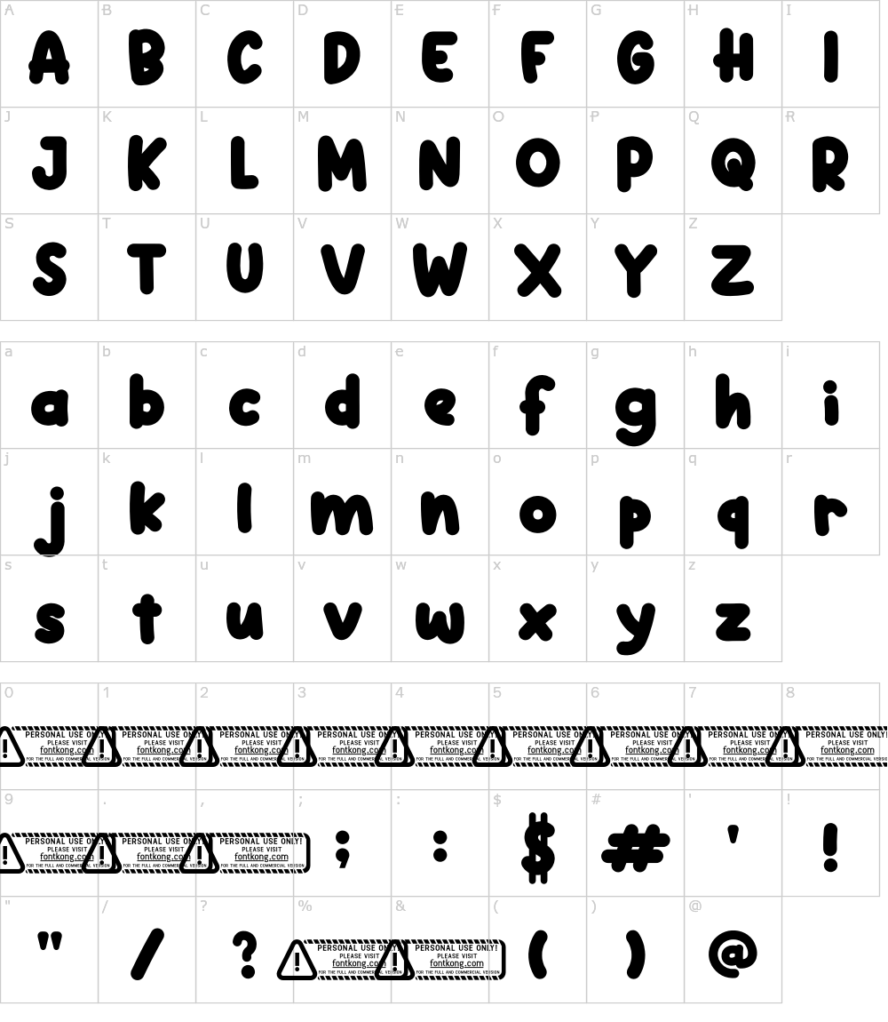 フォントの文字: Hippo