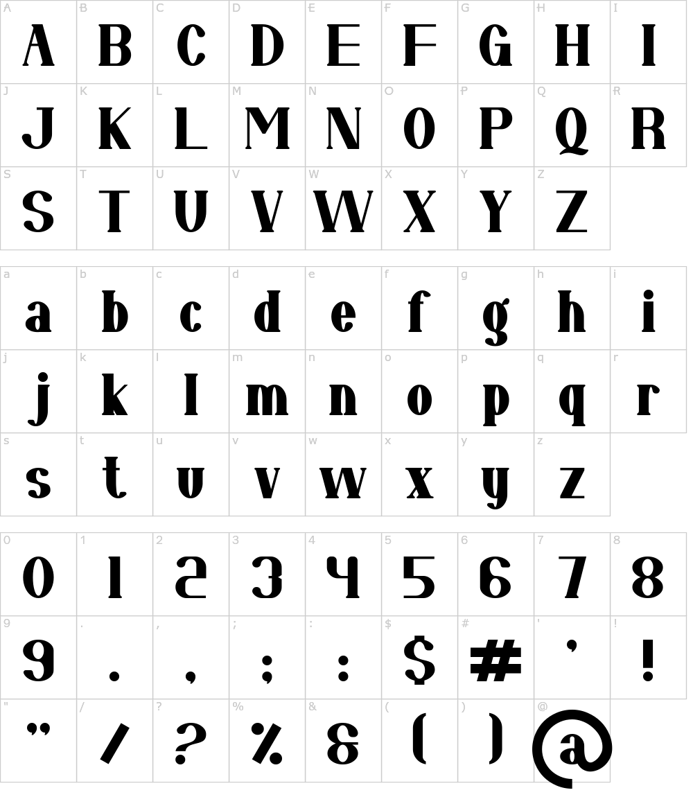 フォントの文字: Awan Noyed