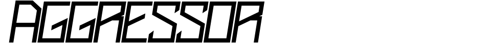 Vorschau der Schriftart - Aggressor [Vladimir Nikolic]