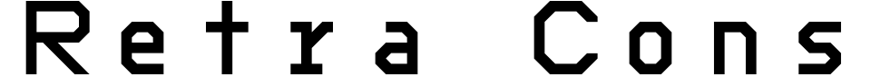 Vorschau der Schriftart - Retra Console