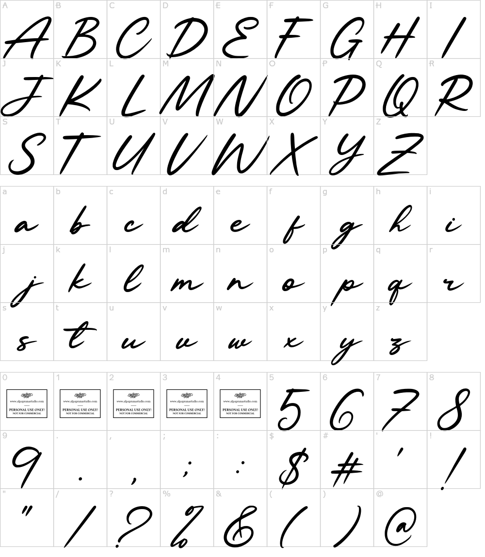 フォントの文字: Challing