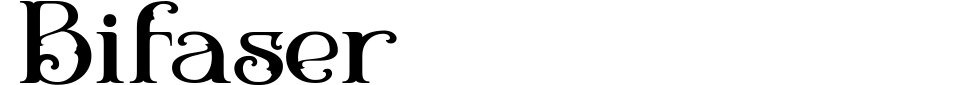 フォントプレビュー:Bifaser