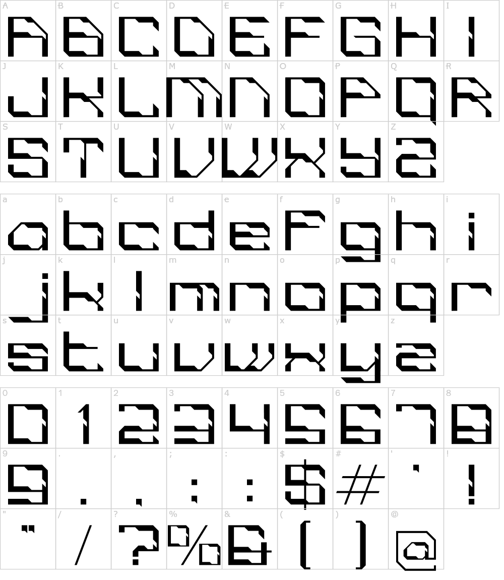 フォントの文字: Melodics Filture