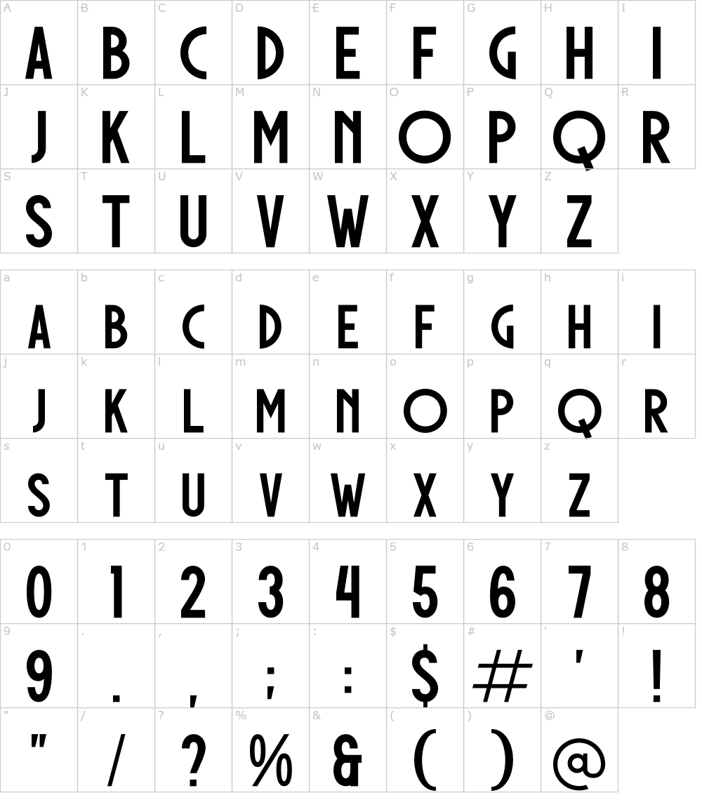 フォントの文字: Dechorian