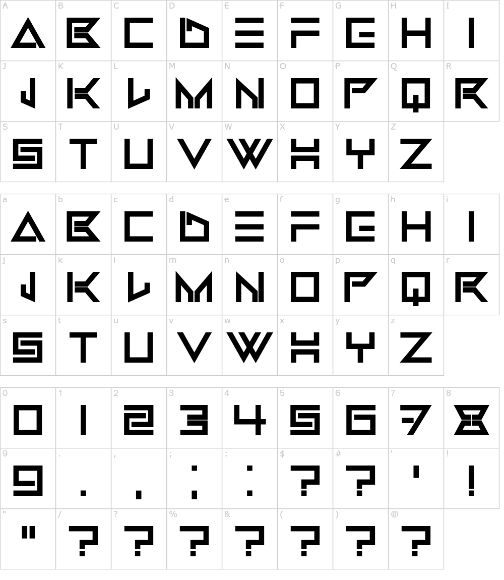 フォントの文字: Tangane