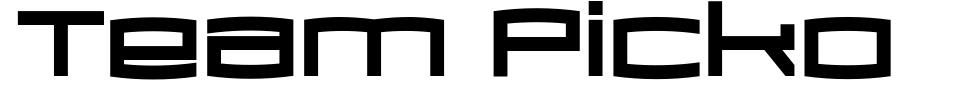 Vorschau der Schriftart - Team Picko