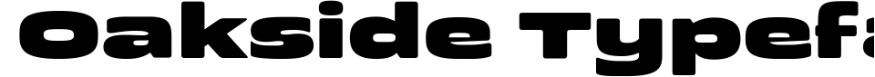 Visualização - Fonte Oakside Typeface