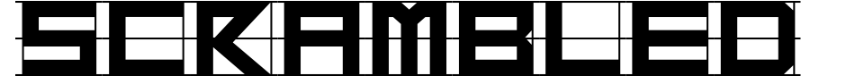 字体预览:Scrambled