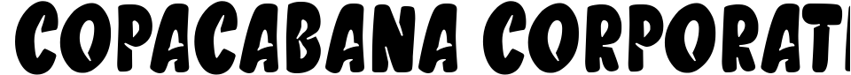 Vorschau der Schriftart - Copacabana Corporation