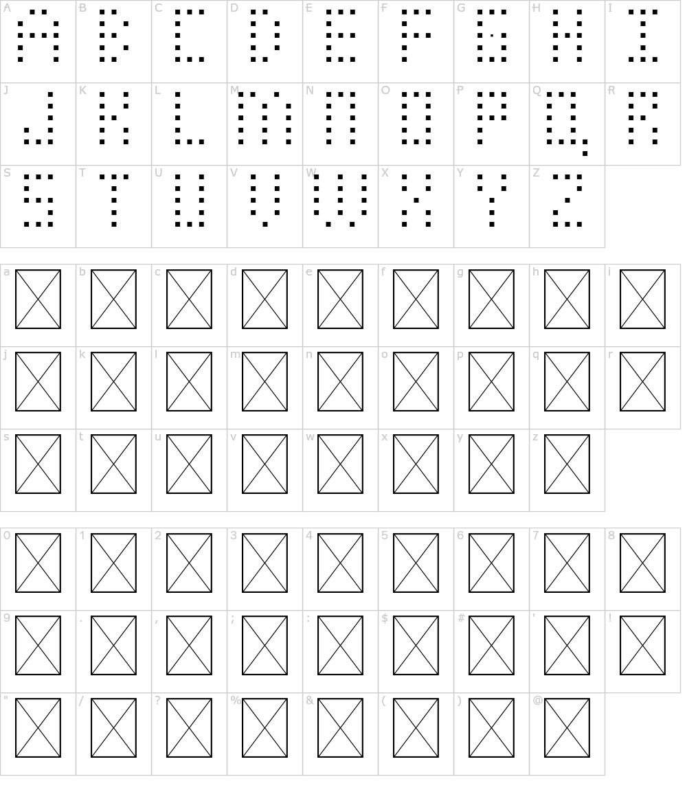 フォントの文字: Creatyo