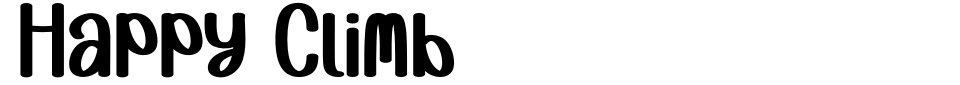 Vorschau der Schriftart - Happy Climb