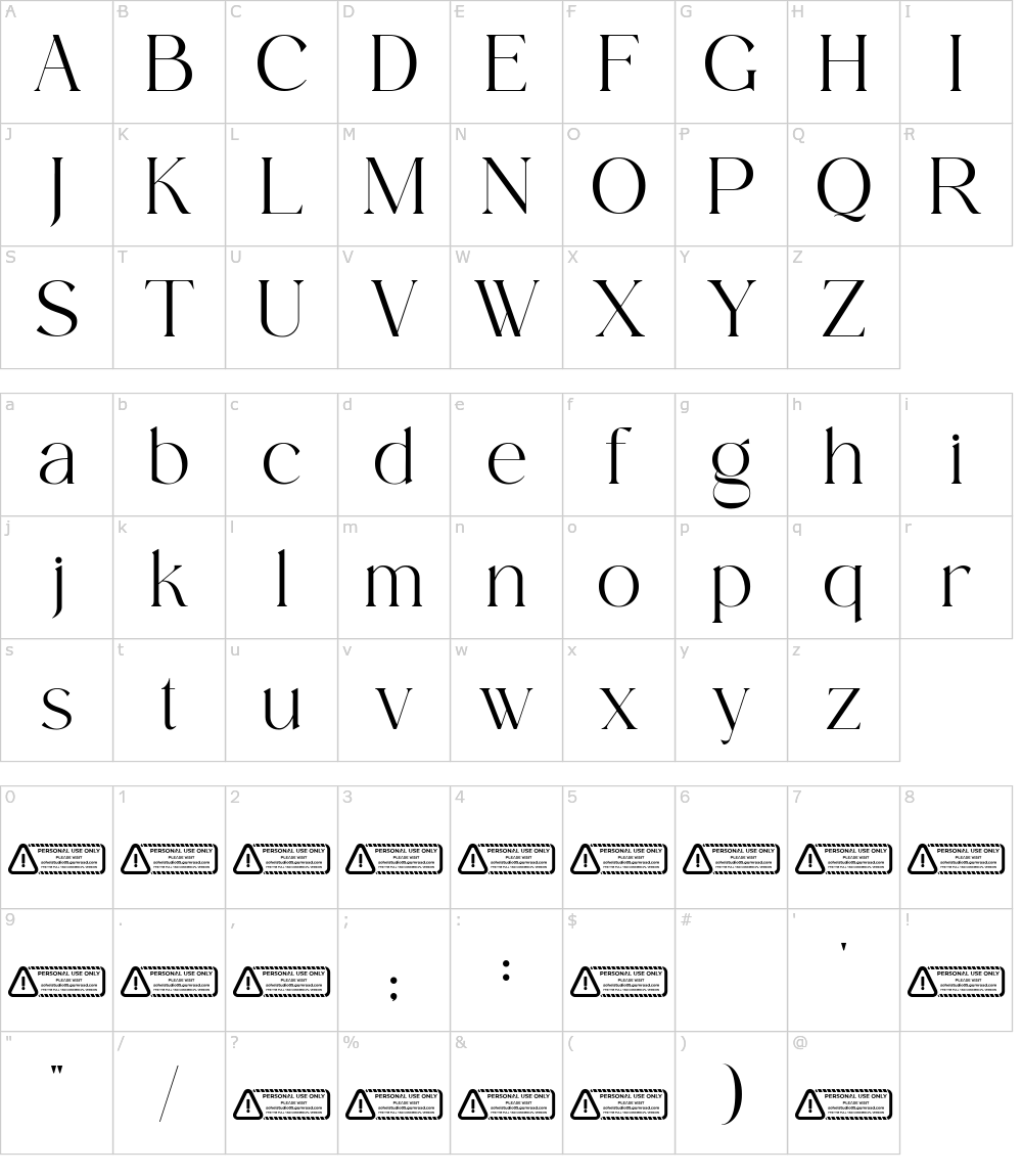 フォントの文字: Bile