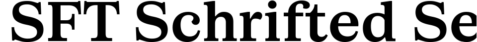 Vorschau der Schriftart - SFT Schrifted Serif