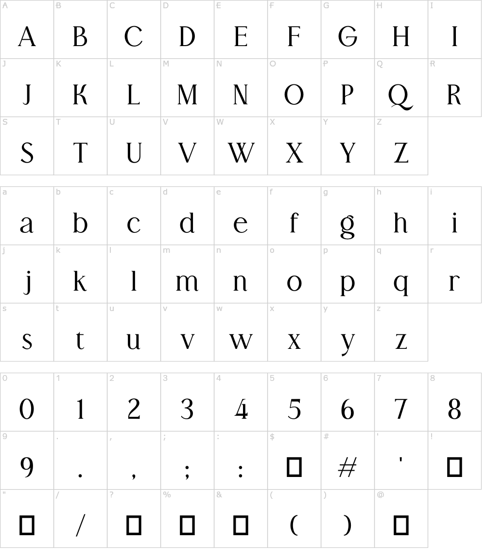 フォントの文字: Moodisst
