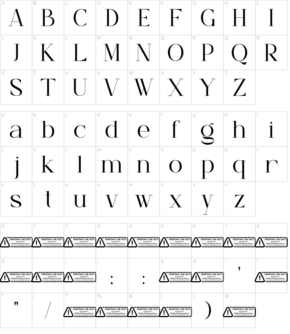 フォントの文字: Roughly Begather
