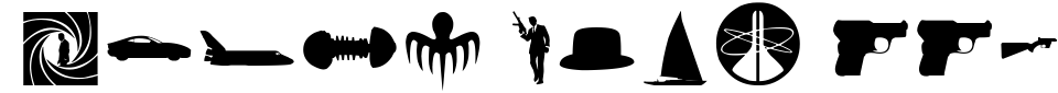 Vorschau der Schriftart - James Bond 007