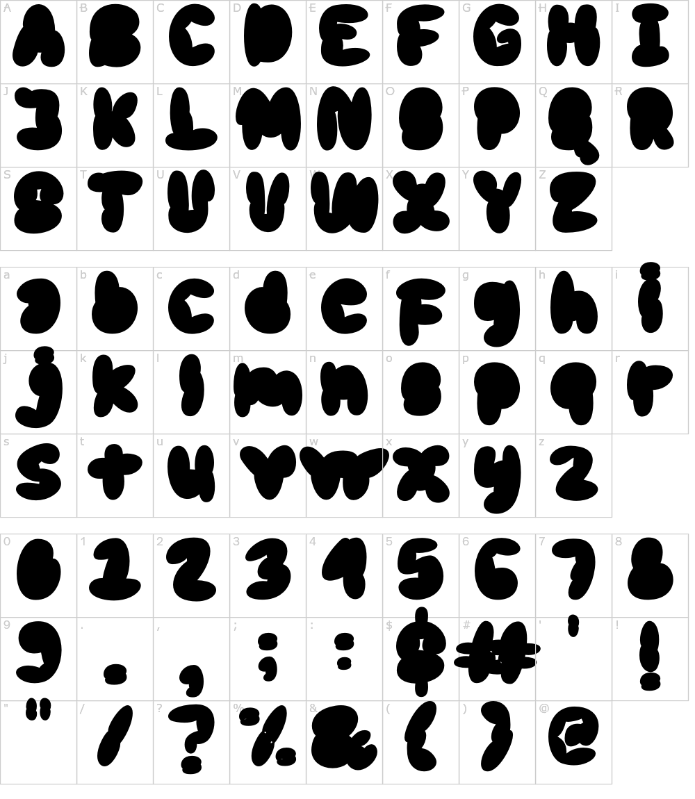 フォントの文字: Scrouble