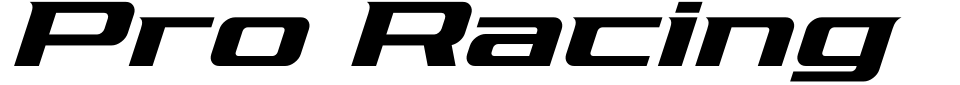 Vorschau der Schriftart - Pro Racing